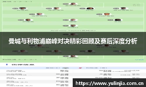 曼城与利物浦巅峰对决精彩回顾及赛后深度分析