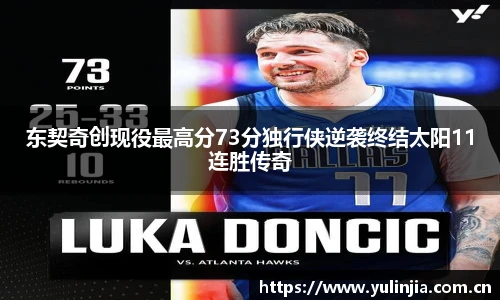 东契奇创现役最高分73分独行侠逆袭终结太阳11连胜传奇
